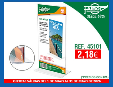 ​PORTACARTEL DE SOBREMESA EN T