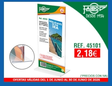 PORTACARTELES A4 1/3