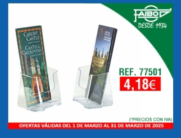 ​PORTAFOLLETOS SOBREMESA Y MURAL 1/3 A4<br data-cke-eol=