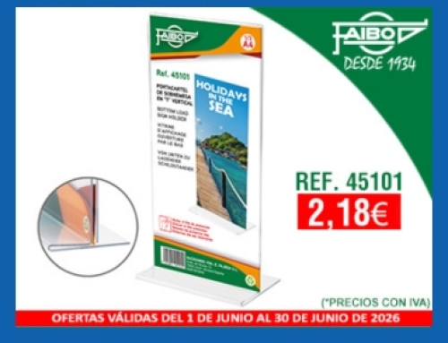 PORTACARTELES A4 1/3