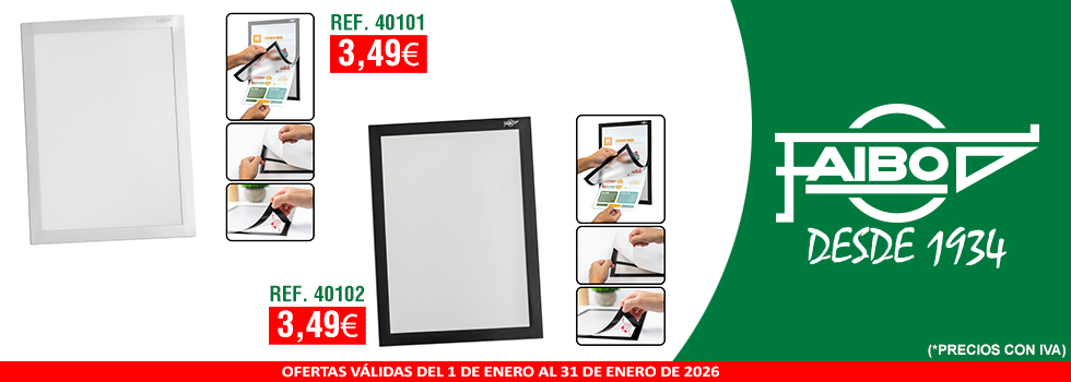 MARCO MAGNÉTICO A4 CON DORSO ADHESIVO