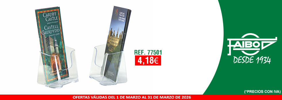 PORTAFOLLETOS SOBREMESA Y MURAL 1/3 A4