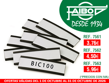 PORTAETIQUETAS MAGNÉTICAS