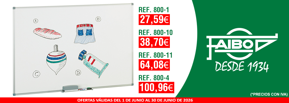 PIZARRAS BLANCAS de MELAMINA